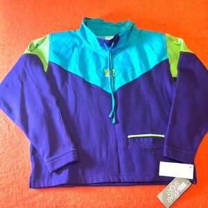 Vintage Beewear Sport neon colours anorak sweatshirt NWT